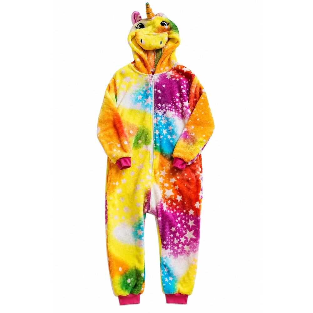 🦄 PAJAMAS GIRLS SIZE 7-8 One Piece Colorful EUC
